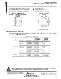 Datasheet SNV54HC02W manufacturer TI