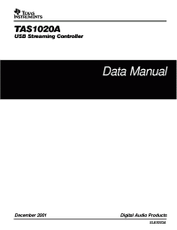 Datasheet TAS1020A manufacturer TI
