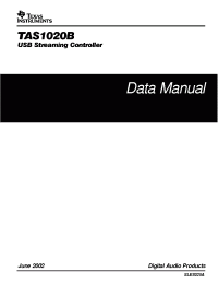 Datasheet TAS1020B manufacturer TI