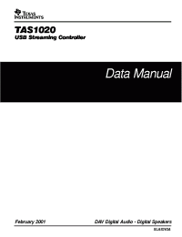 Datasheet TAS1020PFB manufacturer TI
