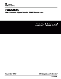 Datasheet TAS5036 manufacturer TI
