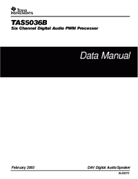 Datasheet TAS5036BPFC manufacturer TI