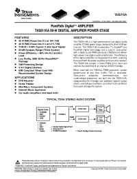 Datasheet TAS5110ADAD manufacturer TI