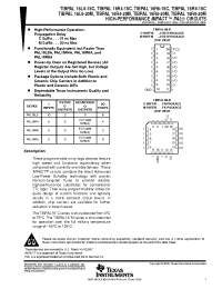 Datasheet TIBPAL16L8-15CN manufacturer TI