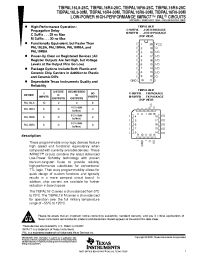 Datasheet TIBPAL16R8-30MJB manufacturer TI