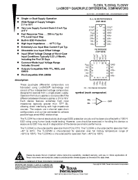 Datasheet TLC374CDB manufacturer TI