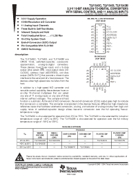 Datasheet TLV1543CDWR manufacturer TI
