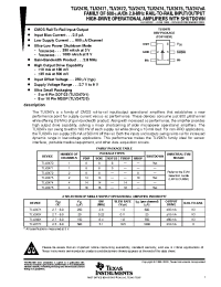 Datasheet TLV2471IDRG4 manufacturer TI