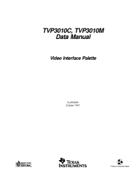Datasheet TVP3010-135MGAB manufacturer TI