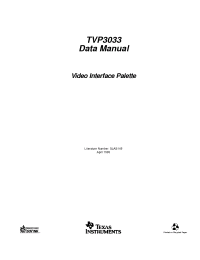 Datasheet TVP3033-250PPA manufacturer TI