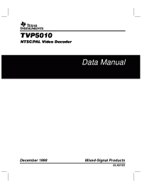Datasheet TVP5010CPFP manufacturer TI