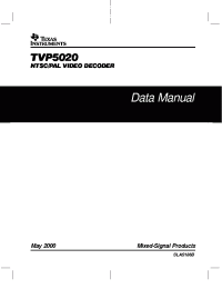 Datasheet TVP5020 manufacturer TI