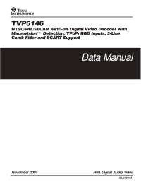 Datasheet TVP5146 manufacturer TI