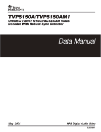 Datasheet TVP5150AM1PBSR manufacturer TI