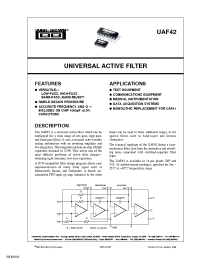 Datasheet UAF42AP-1 manufacturer TI