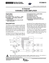 Datasheet VCA8613YT manufacturer TI