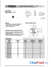 Datasheet 888FU-271M manufacturer TOKO