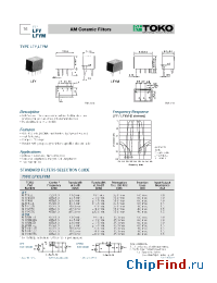 Datasheet ALFY455F manufacturer TOKO