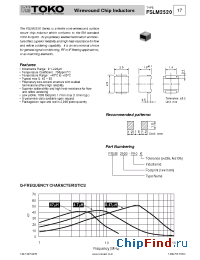 Datasheet FSLM2520-100-J manufacturer TOKO