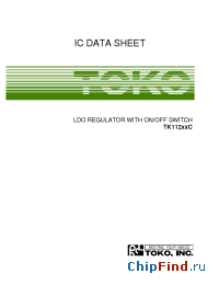 Datasheet tk112xxcm manufacturer TOKO