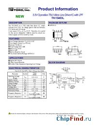 Datasheet tk15463l manufacturer TOKO