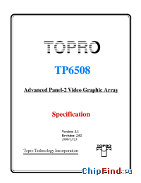 Datasheet TP6508 manufacturer Topro