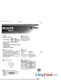 Datasheet XC2173CD21ML manufacturer Torex