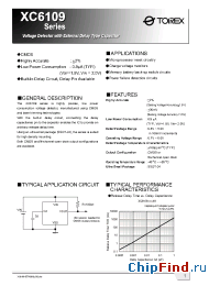 Datasheet XC6109C14ANR manufacturer Torex