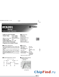 Datasheet XC6201P392LH manufacturer Torex