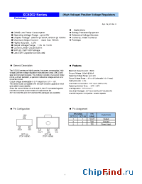 Datasheet XC6202P502 manufacturer Torex