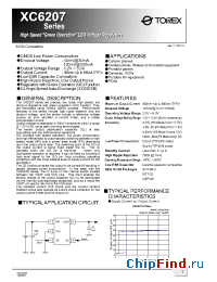 Datasheet XC6207B502ER manufacturer Torex