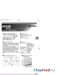 Datasheet XC62EP5001MR manufacturer Torex