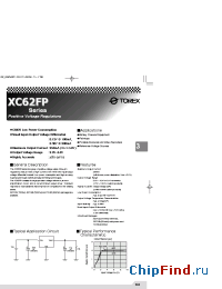 Datasheet XC62FP1502MH manufacturer Torex