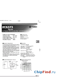Datasheet XC6373 manufacturer Torex