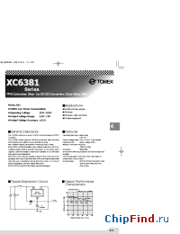 Datasheet XC6381C manufacturer Torex