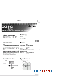 Datasheet XC6382D351PR manufacturer Torex