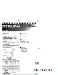 Datasheet XC74ULU04AN manufacturer Torex