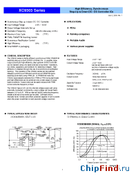 Datasheet XC9303 manufacturer Torex