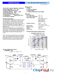 Datasheet XC9503B092AR manufacturer Torex