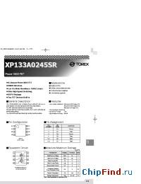 Datasheet XP133A0245SR manufacturer Torex