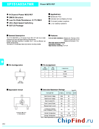 Datasheet XP151A03A7MR manufacturer Torex