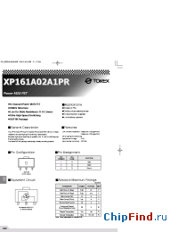 Datasheet XP161A02A1PR manufacturer Torex