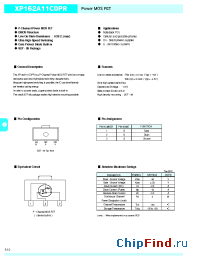Datasheet XP162A11C0PR manufacturer Torex