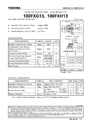 Datasheet 100FXG13 manufacturer Toshiba