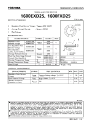 Datasheet 1600EXD25 manufacturer Toshiba