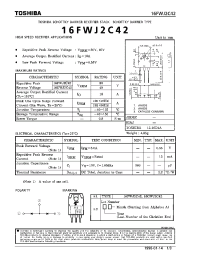 Datasheet 16FWJ2C42 manufacturer Toshiba