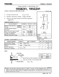 Datasheet 1R5BZ41 manufacturer Toshiba