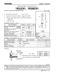 Datasheet 1R5NZ41 manufacturer Toshiba