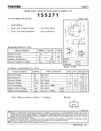 Datasheet 1SS271 manufacturer Toshiba