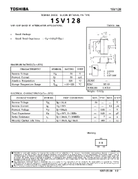 Datasheet 1SV128 manufacturer Toshiba